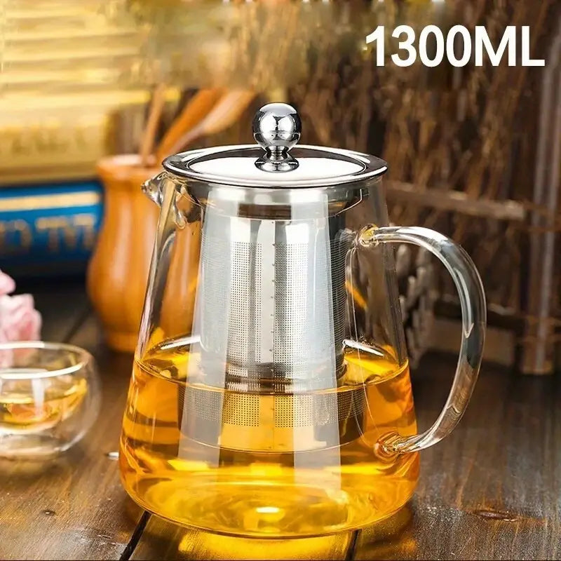 1300 ML Glass Tea Pot