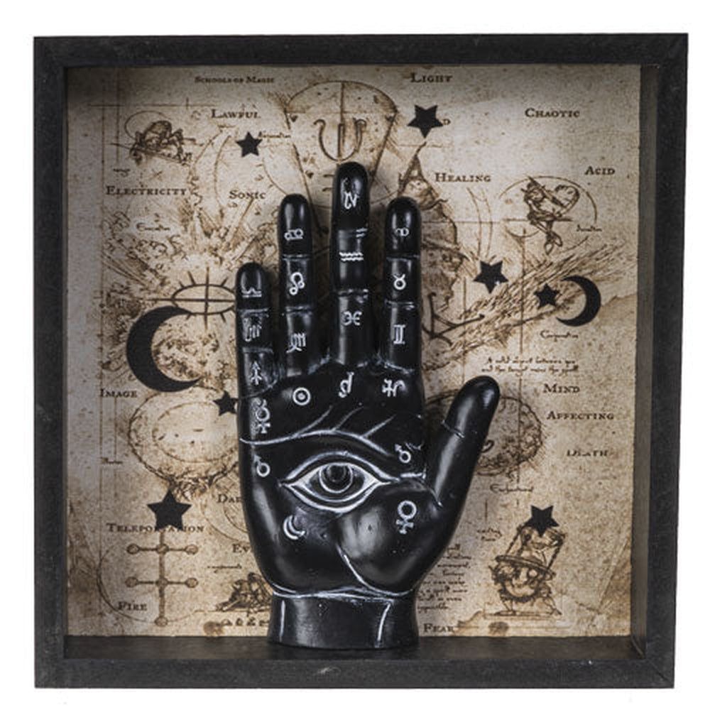 Palmistry Wall Plaque - Black