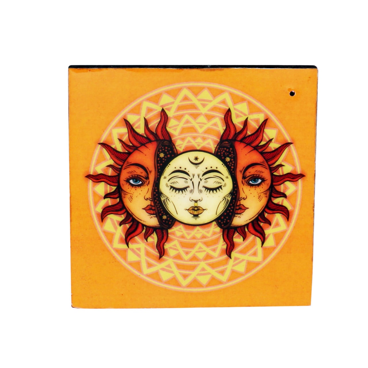 SUN & MOON WOODEN INCENSE ASHCATCHER (4″ X 4″)