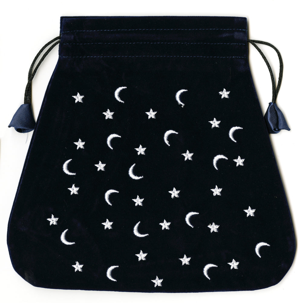 Moon & Stars Velvet Tarot Bag