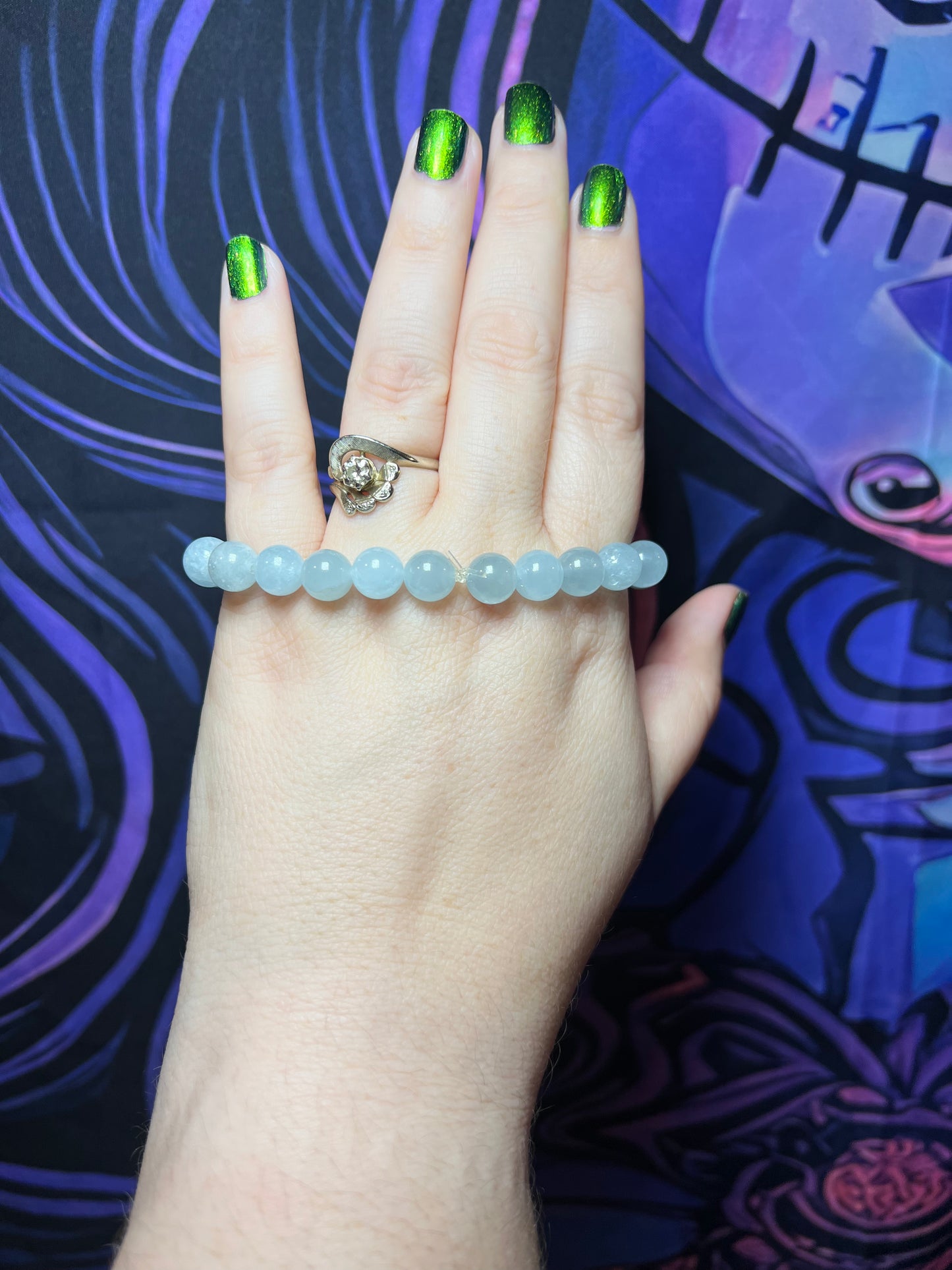 Aquamarine Bracelet 8mm