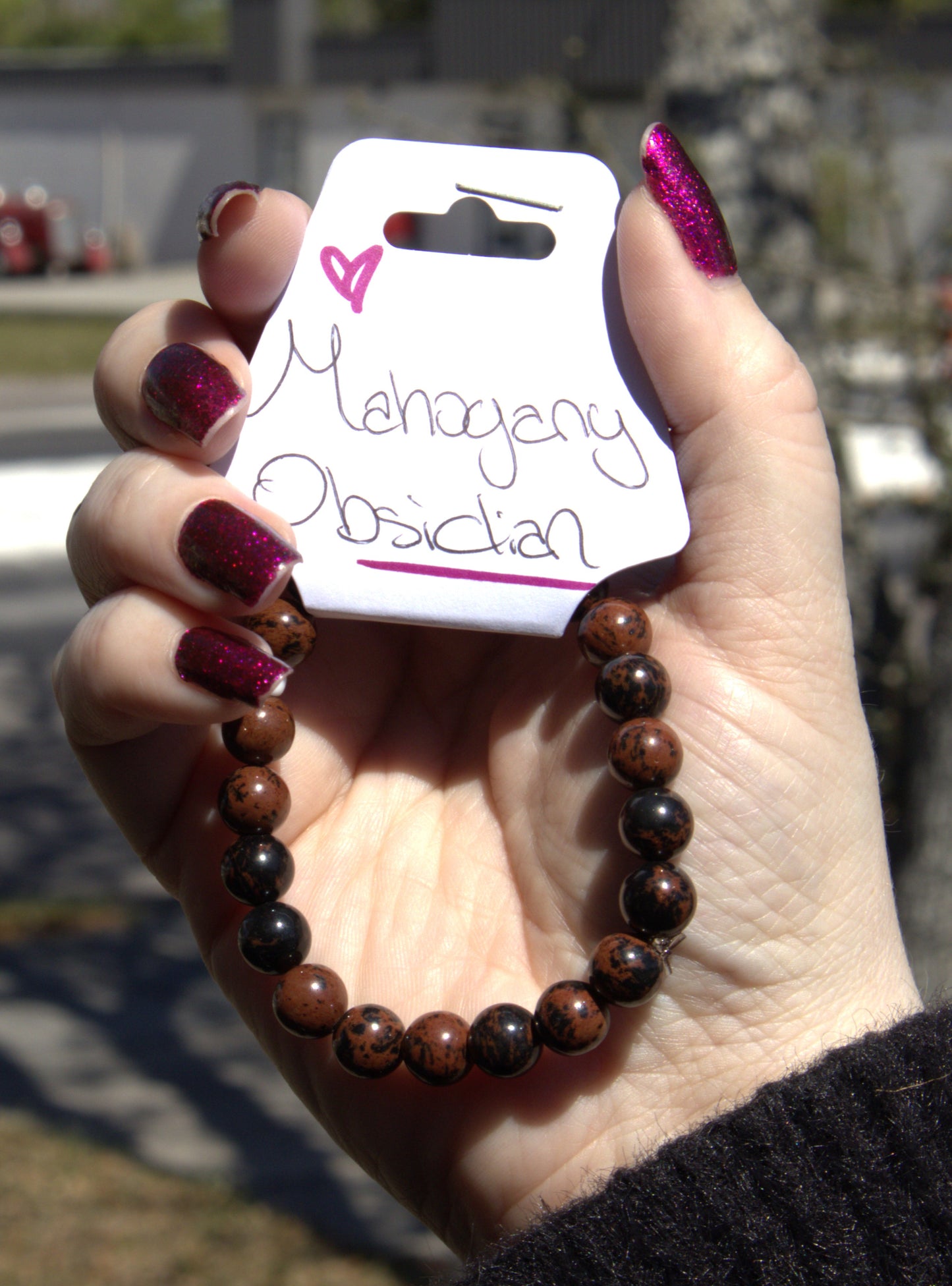 Mahogany Obsidian Bracelet 8mm