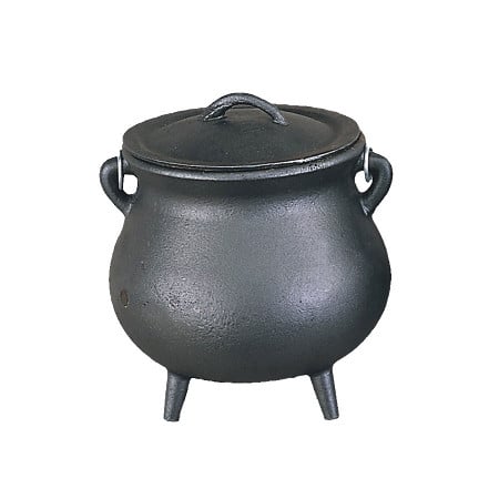 7" cast iron cauldron Cast iron cauldron for rituals Cast iron cooking pot Durable cast iron cauldron Cauldron for magickal brews