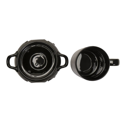 Triple Moon Cauldron Tea Light Mug Warmer W/mug