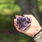 Uruguayan Amethyst Heart – Ethical Crystal Heart Cleansed for Crown & Heart Chakras (0.17–0.28 kg)