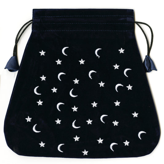 Moon & Stars Velvet Tarot Bag