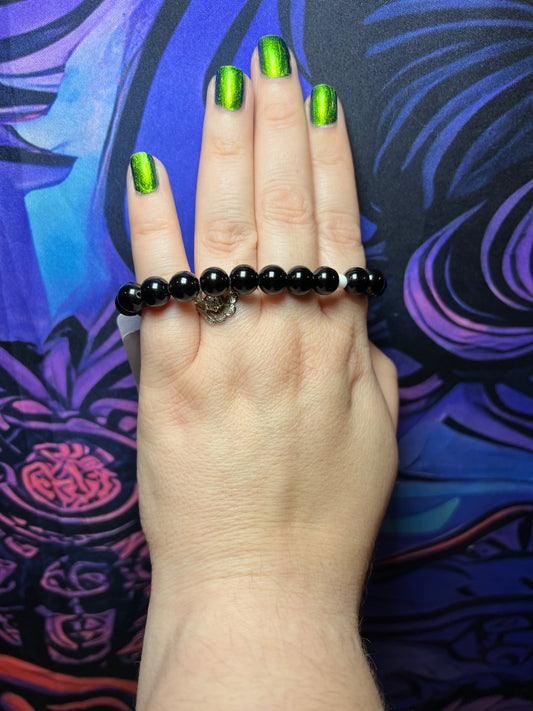 Black Obsidian Bracelet 8mm