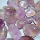 Clear Purple Amethyst Tumble Stone Polished Amethyst Crystal for Healing Brazilian Amethyst Stone in Hand Amethyst Tumble Stones in Pouch