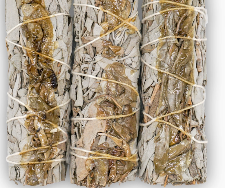 Copal Resin and White Sage Bundle