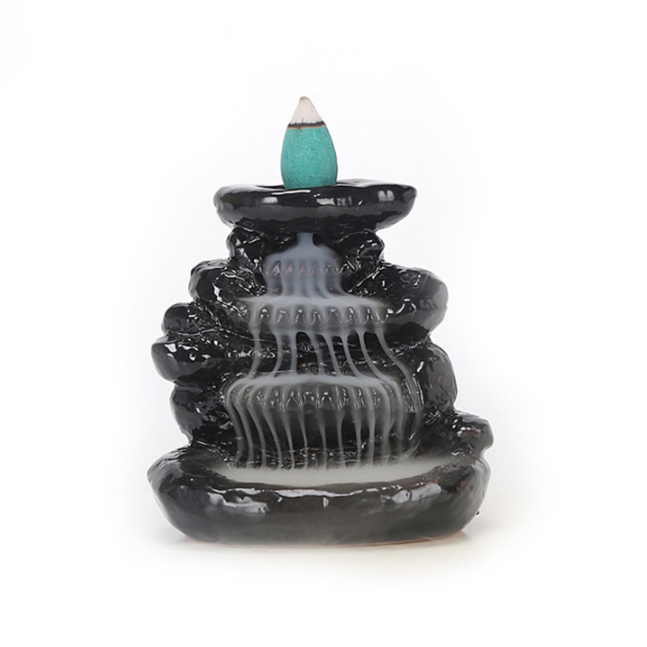 Emerald Falls Ceramic Backflow Cone Burner - Dear Universe