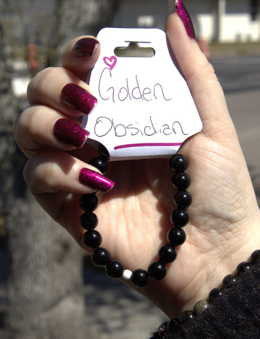Golden Obsidian Bracelet 8mm