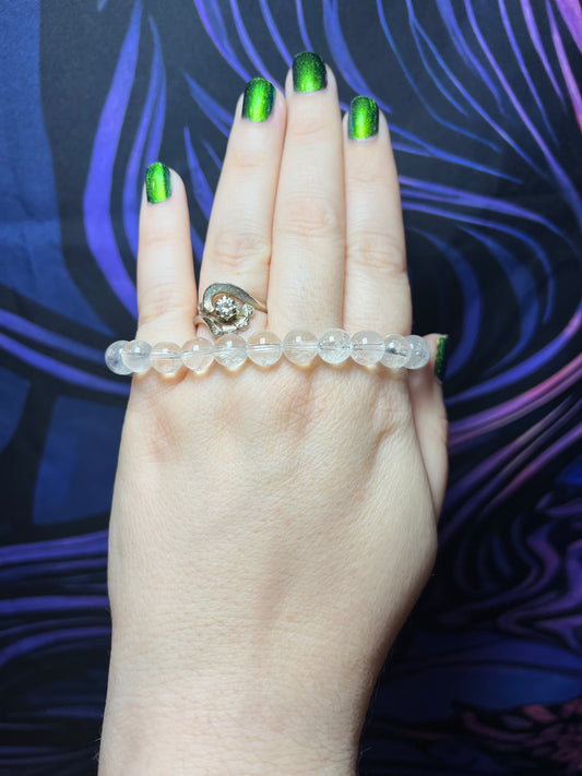 Clear Quartz Bracelet 8mm