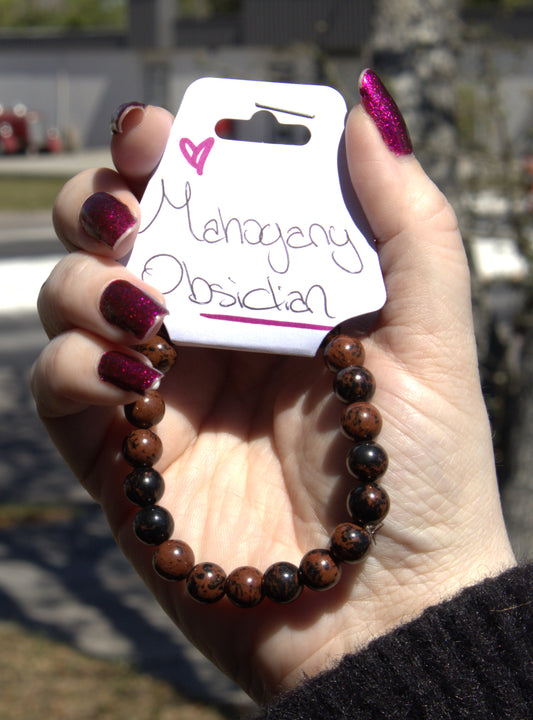 Mahogany Obsidian Bracelet 8mm