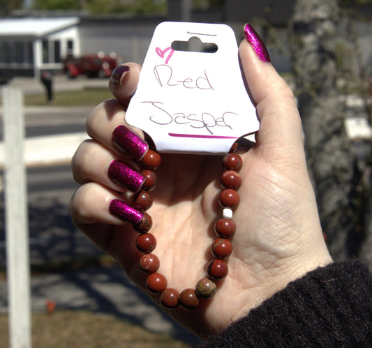 Red Jasper Bracelet 8mm