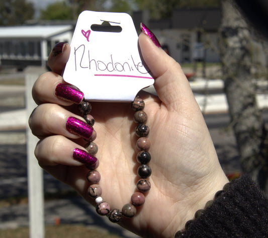 Rhodonite Bracelet 8mm