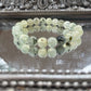 Handmade Prehnite Bracelet with natural green crystals for heart chakra healing, calm, and emotional clarity