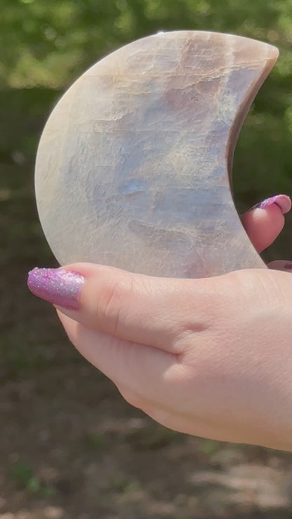 Moonstone With Blue Flash