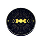 Black & Gold Triple Moon Wooden Ashcatcher 4"
